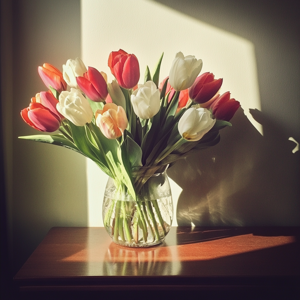 A vase of tulips | Source: no source