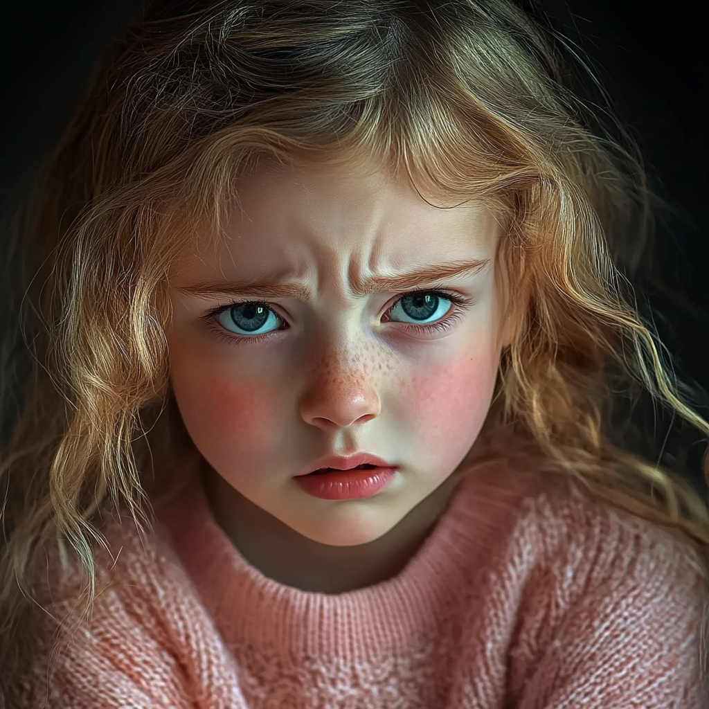 An anxious little girl | Source: no source