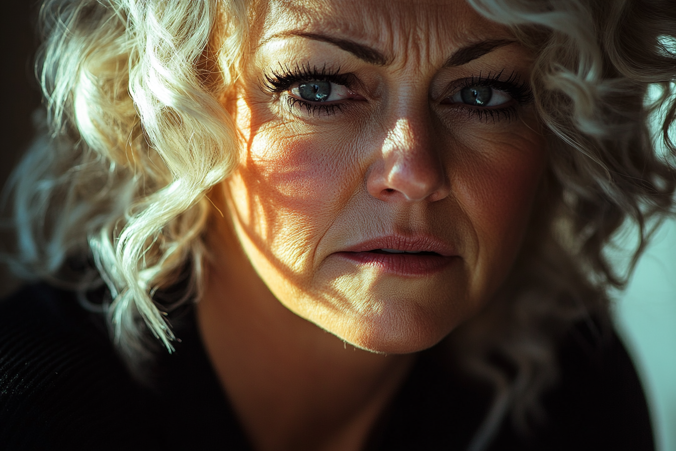 A woman with a heartbroken expression | Source: no source