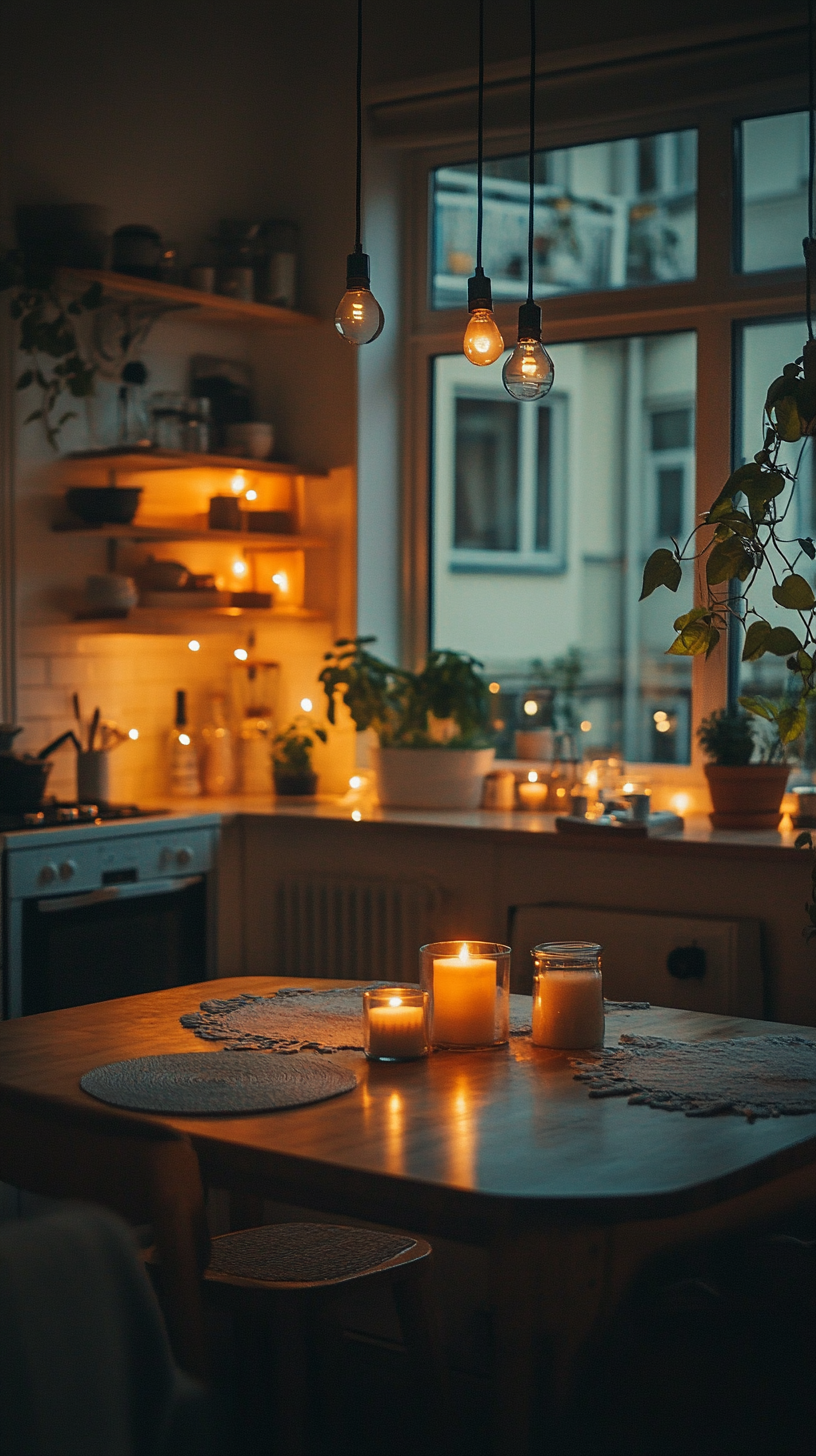 Candles in a kitchen | Source: no source