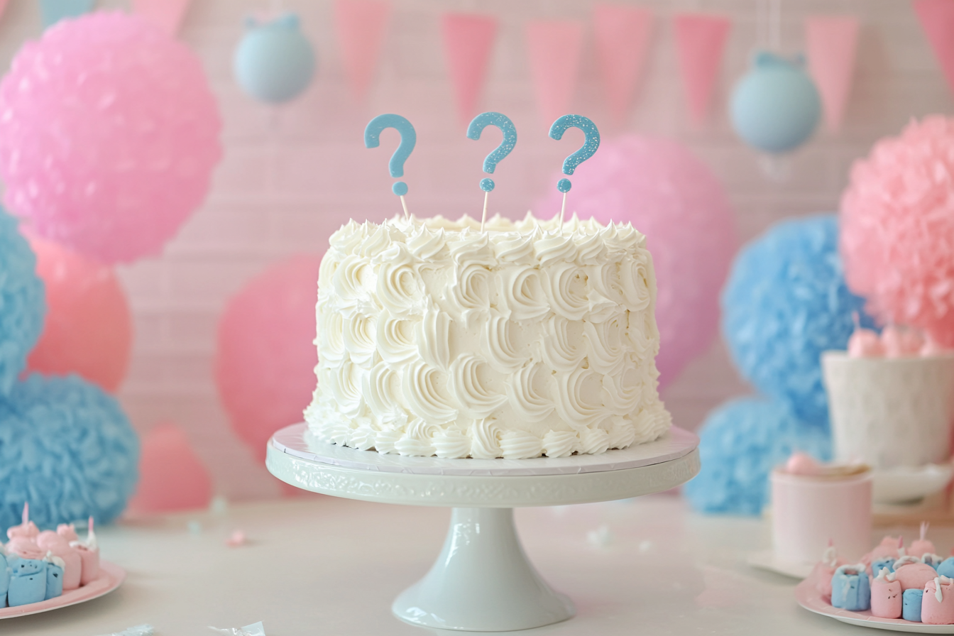 A gender reveal cake | Source: No source