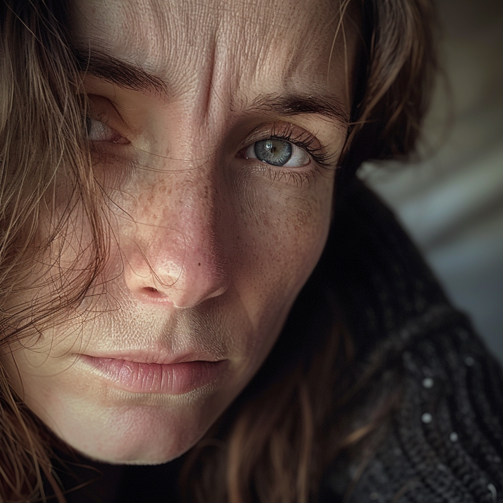 A close-up of a woman | Source: No source