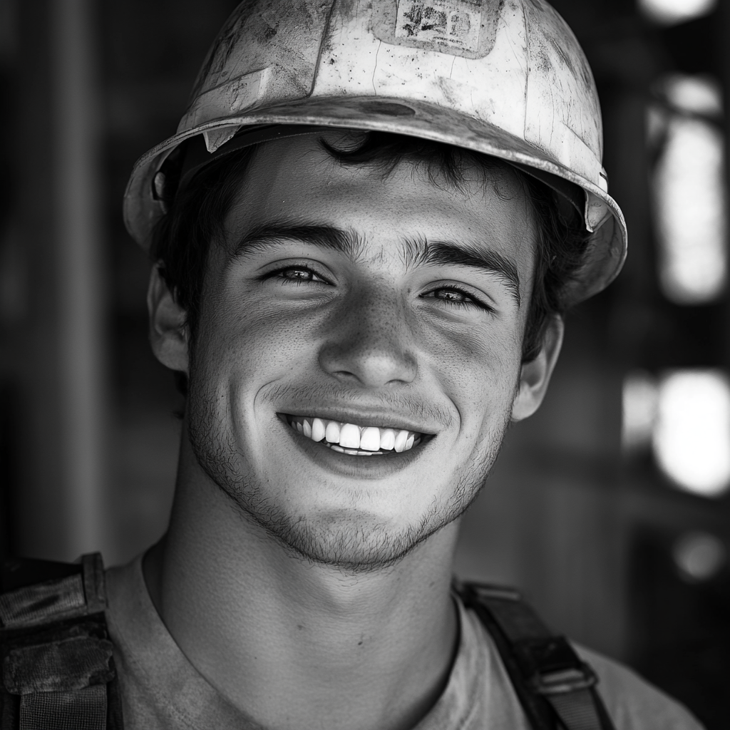 A smiling man working at a construction | Source: no source