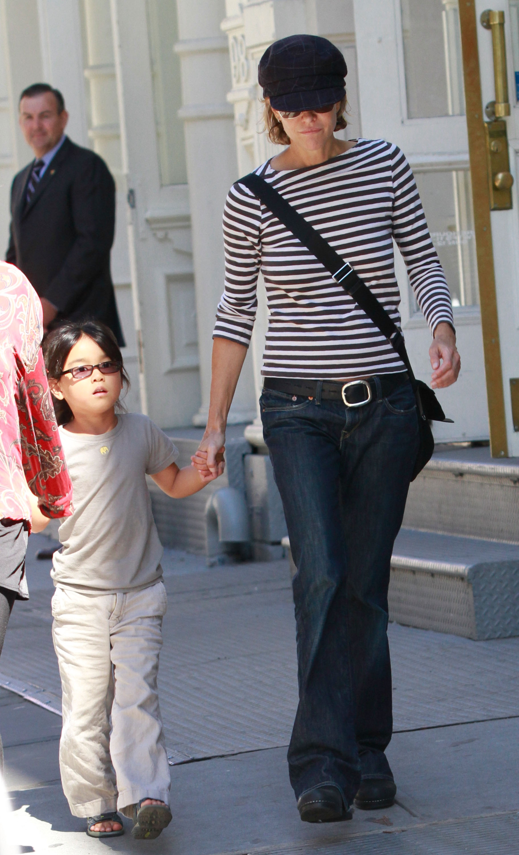 Meg and Daisy True Ryan sighting on the streets of SoHo on September 11, 2010 in New York | Source: Getty Images
