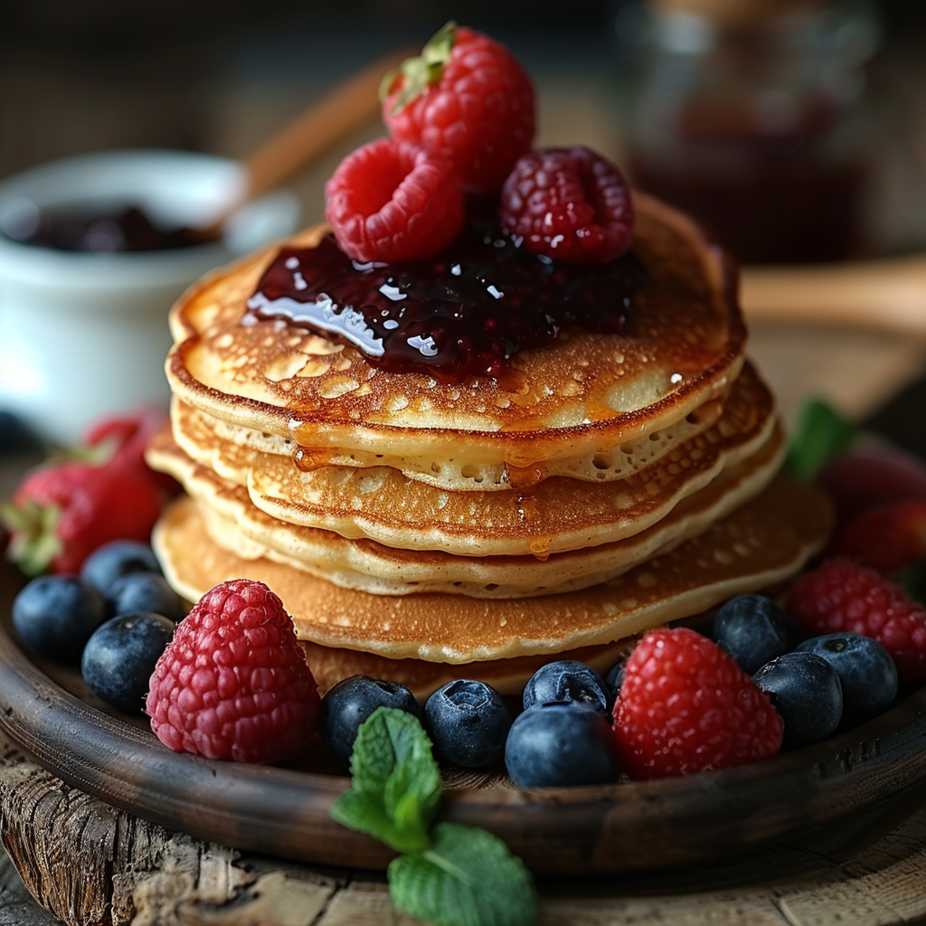A plate of pancakes | Source: No source