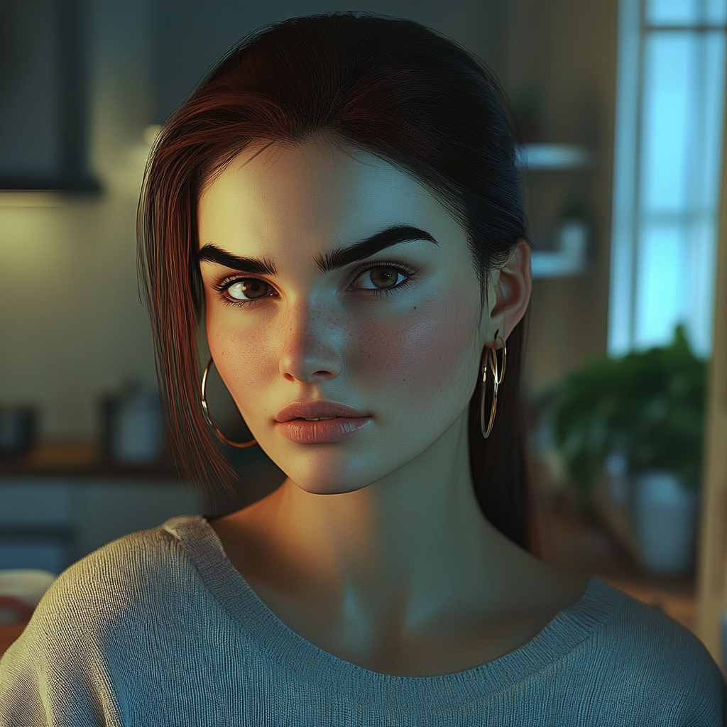 A woman standing in the kitchen | Source: No source