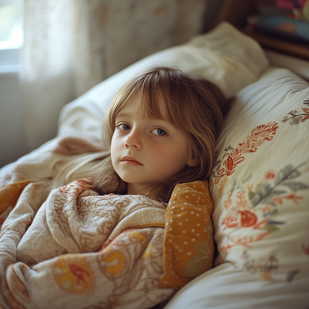 A sickly little girl | Source: No source