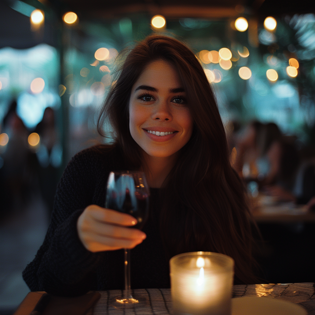 A woman holding her wine | Source: No source