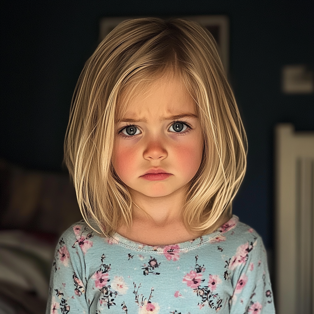 An upset little girl | Source: No source