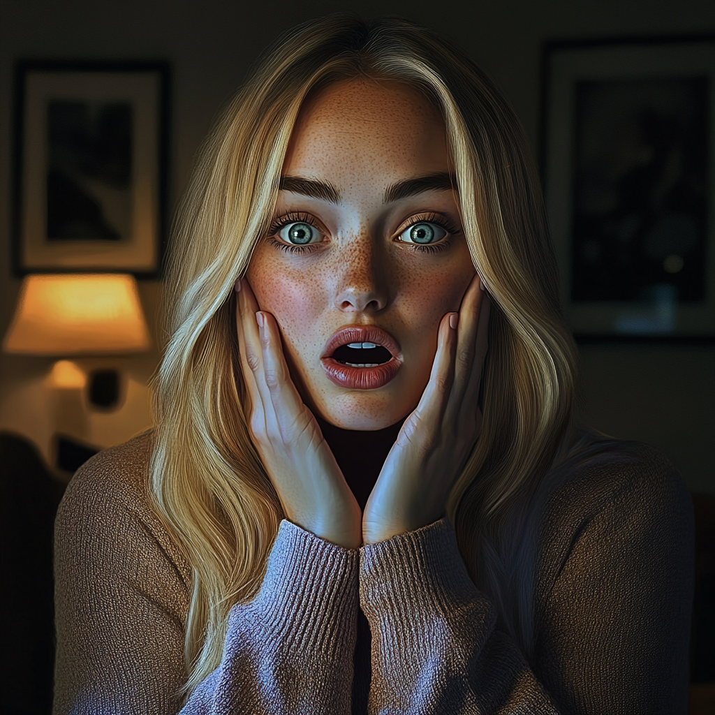 A terrified woman | Source: no source