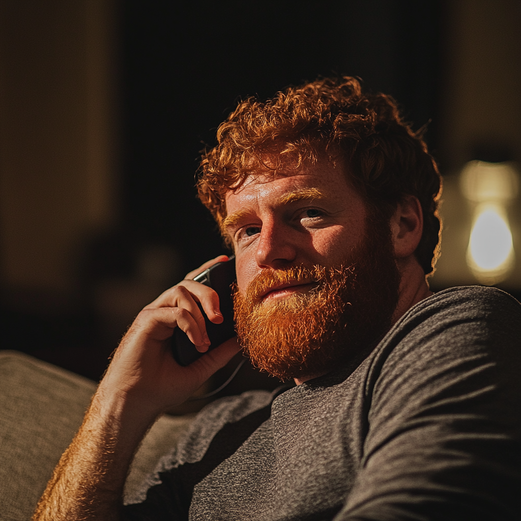 A man talking on a phone | Source: no source