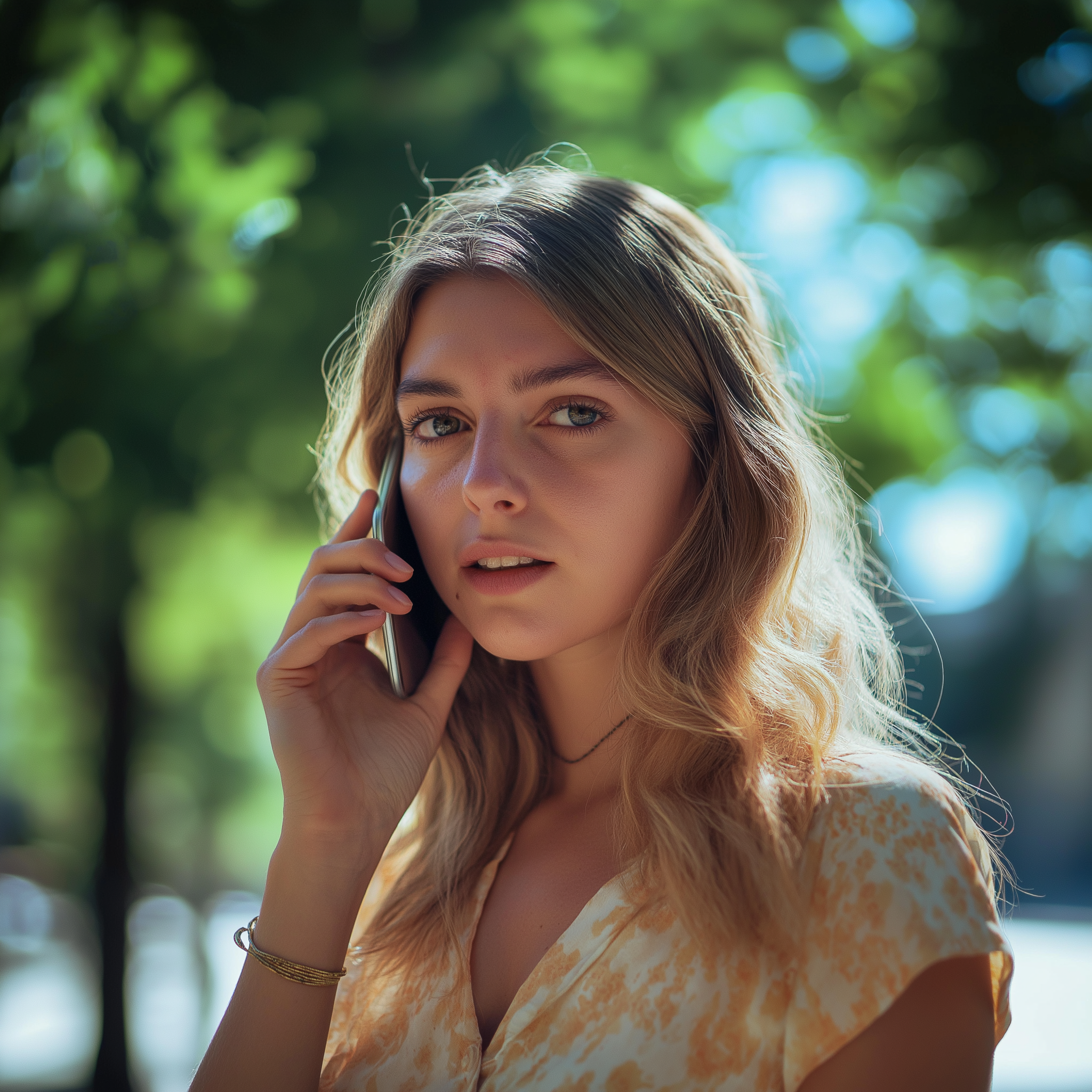An upset young woman talking on the phone | Source: no source