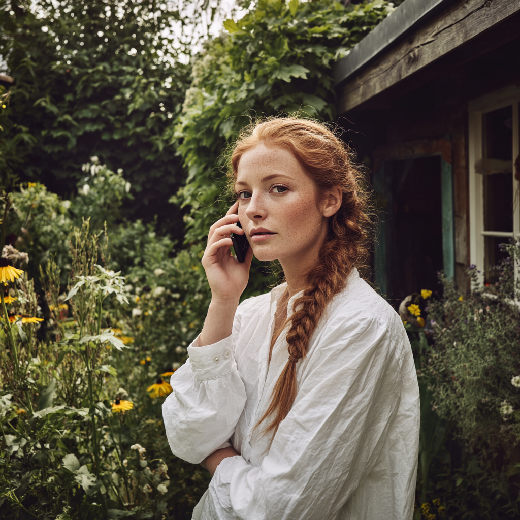 A pensive woman talking on a phone | Source: no source