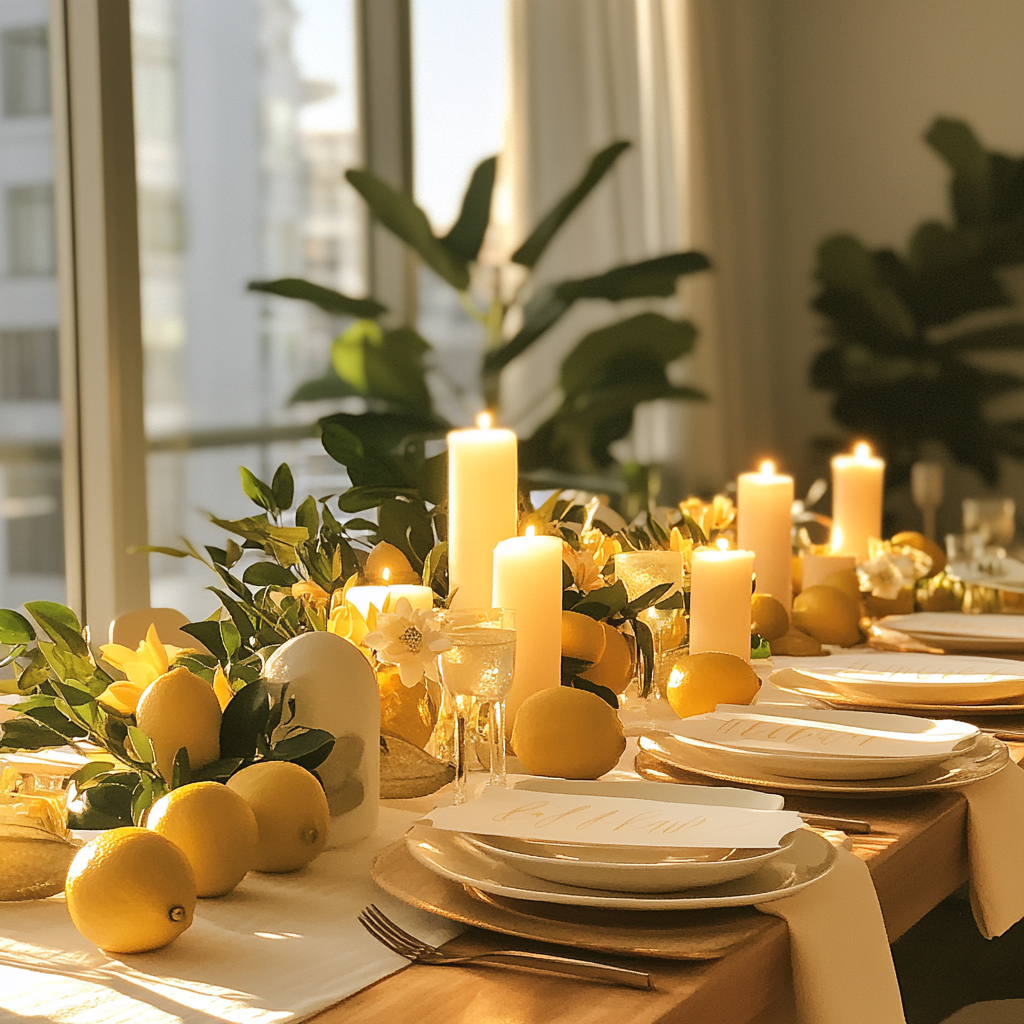 A table setting at a bridal shower | Source: No source
