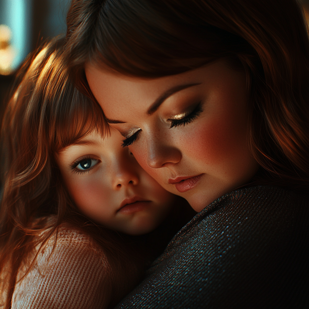 A woman hugging her daughter | Source: No source