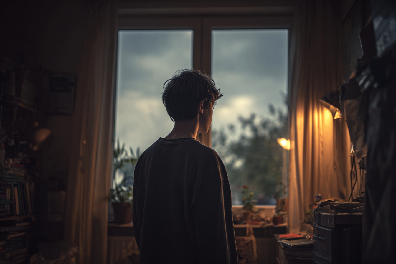 A teen boy standing in his room | Source: No source
