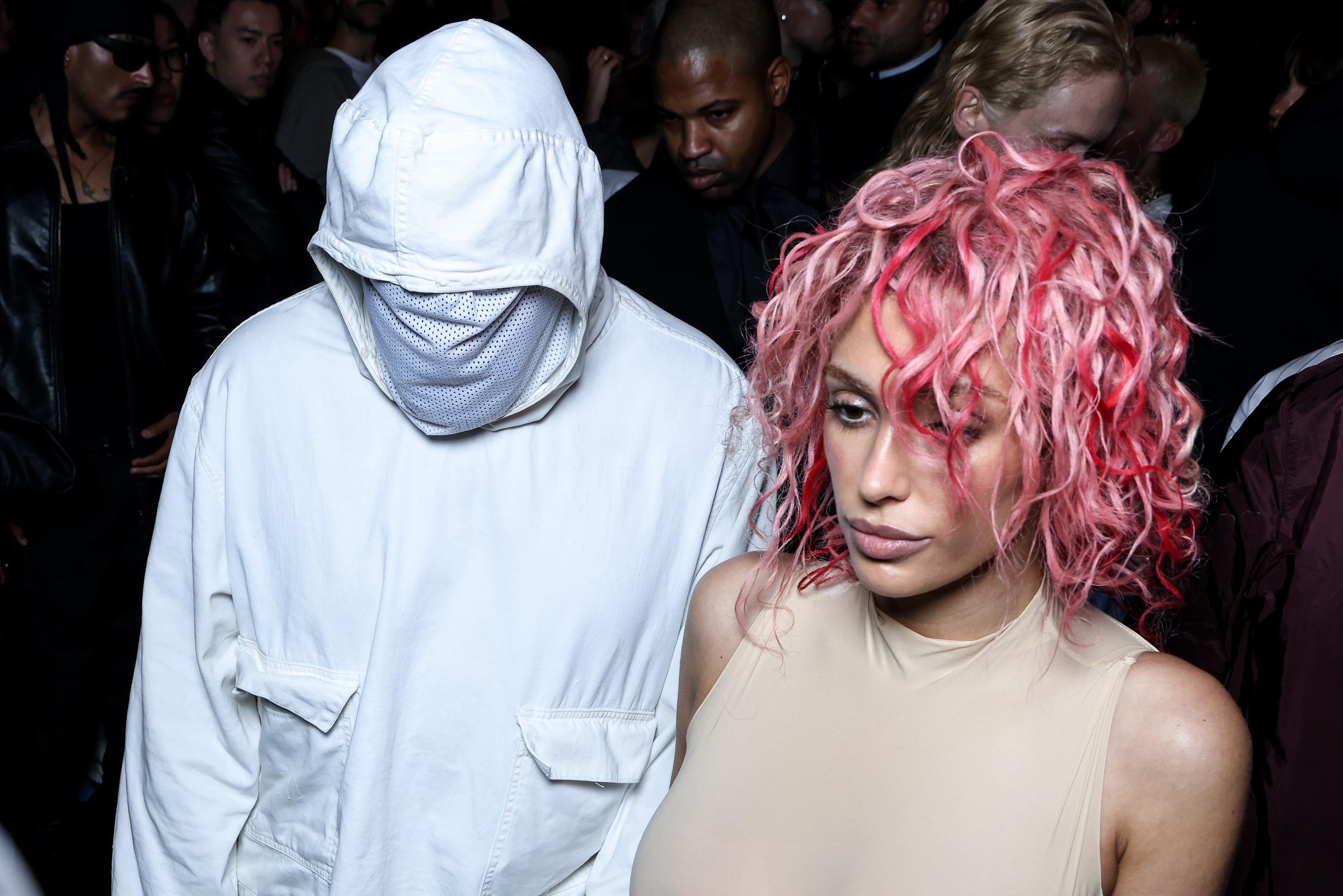 Kanye West and Bianca Censori attend the Prototypes Menswear Spring/Summer 2025 show during Paris Fashion Week on June 19, 2024, in Paris, France | Source: Getty Images