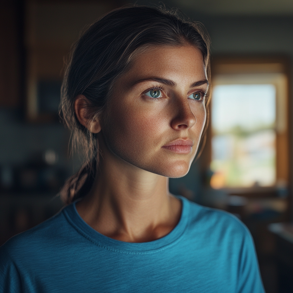 A woman standing in her house | Source: no source