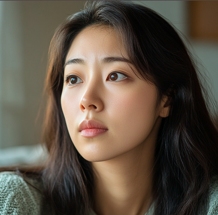 A woman staring at someone | Source: no source