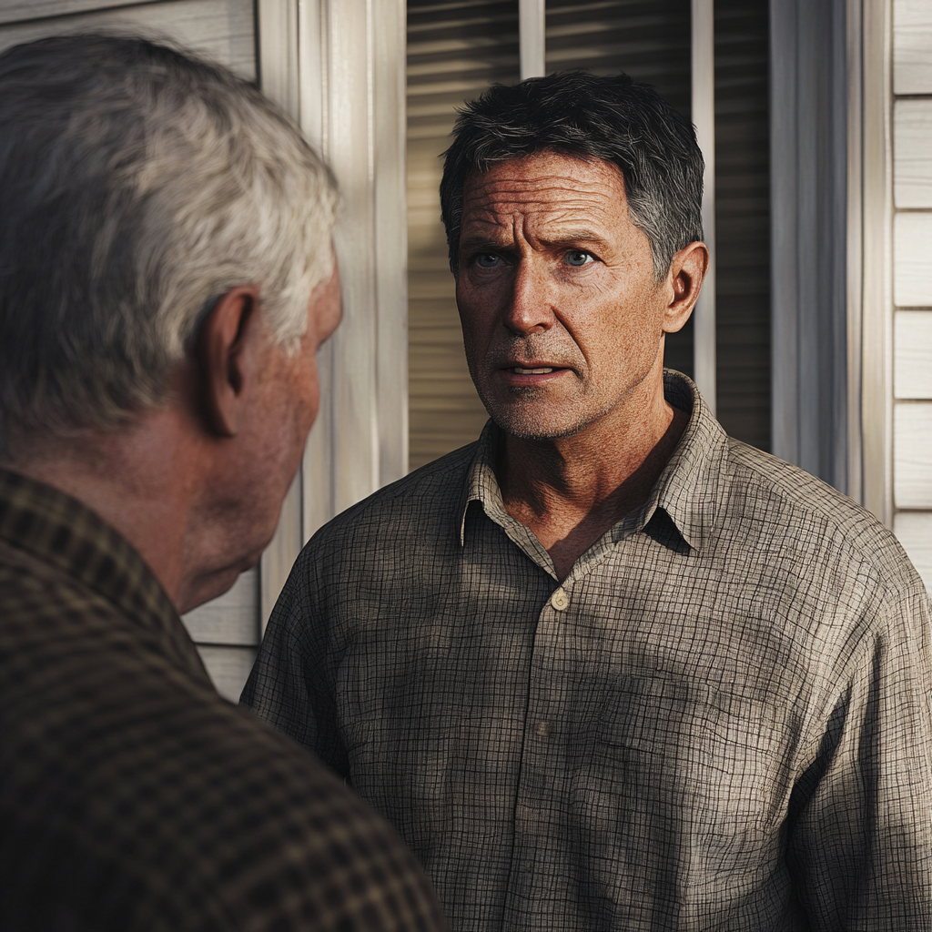 A man talking to his neighbor | Source: no source