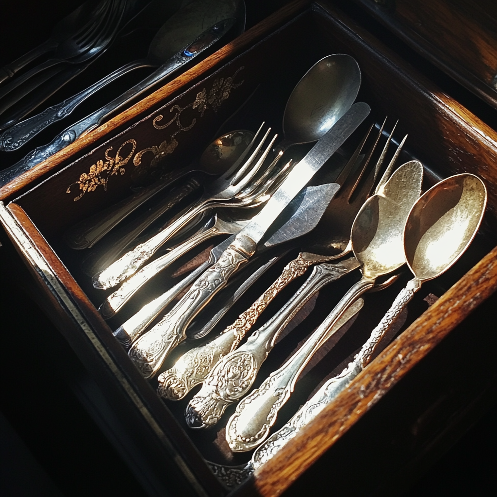 An open cutlery drawer | Source: No source