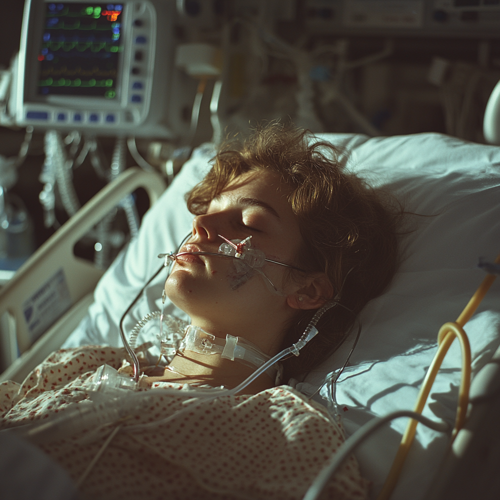 A woman in a hospital | Source: no source