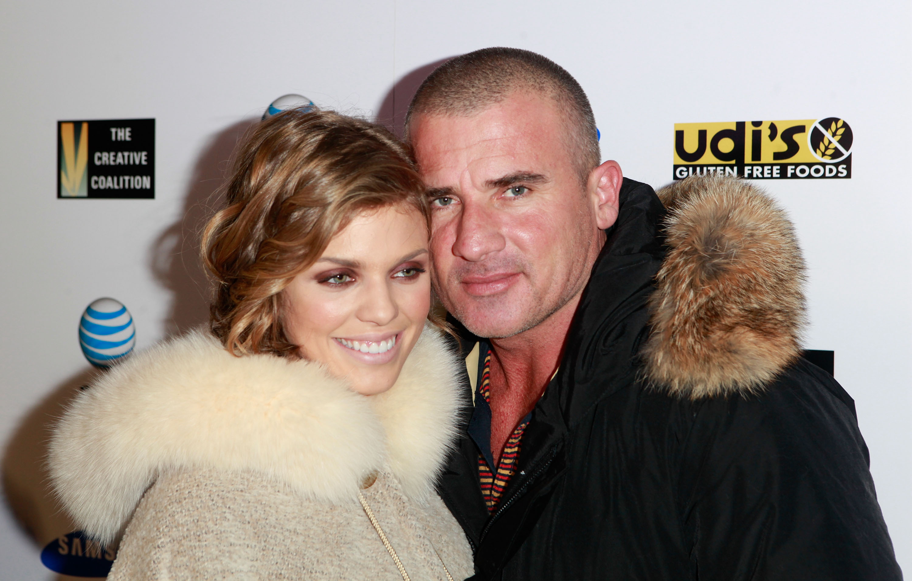 AnnaLynne McCord and Dominic Purcell attend the Creative Coalition's Annual Spotlight Initiative Awards Gala Dinner on January 22, 2012 | Source: Getty Images