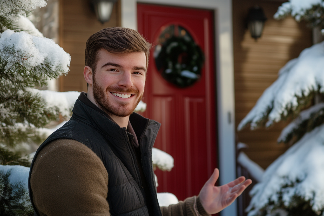 A man in front of a house | Source: No source