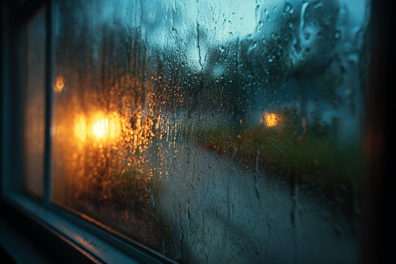 Raindrops on a window | Source: No source