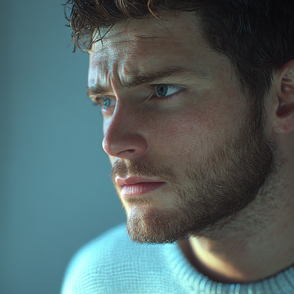 A man with a worried face | Source: No source