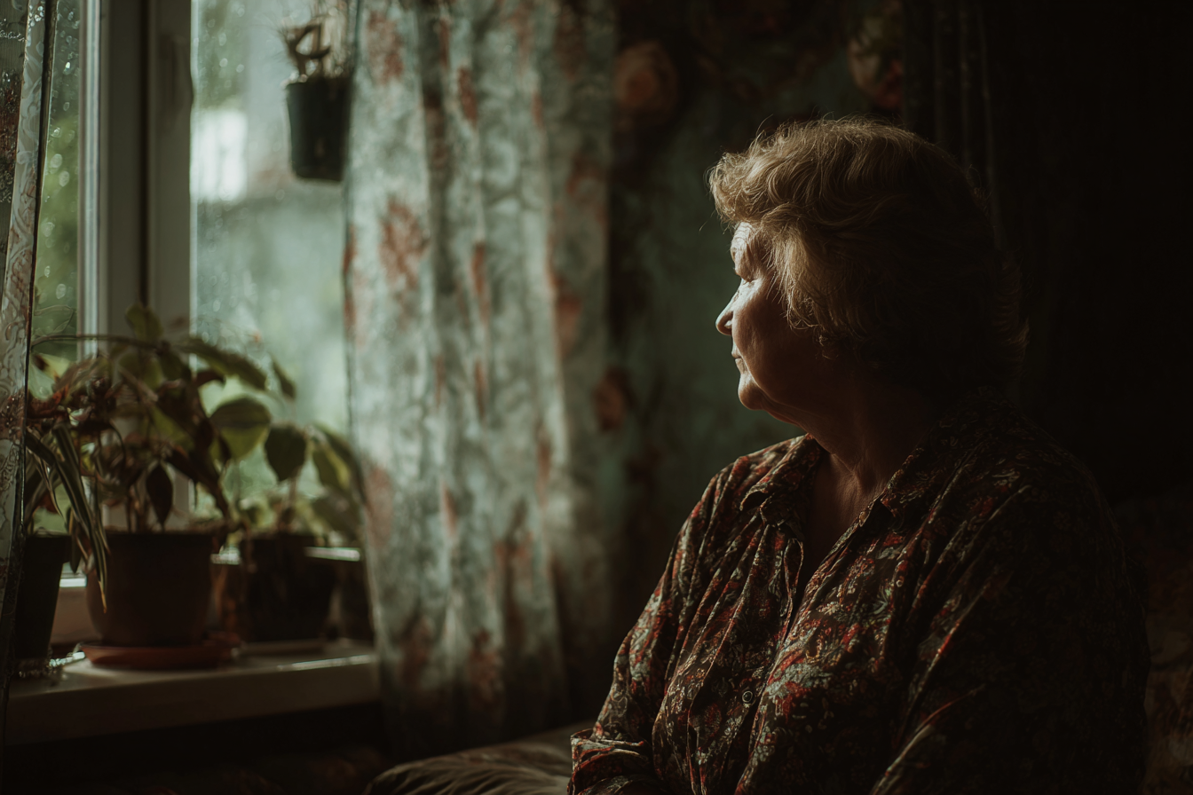 A woman sitting in her house | Source: no source