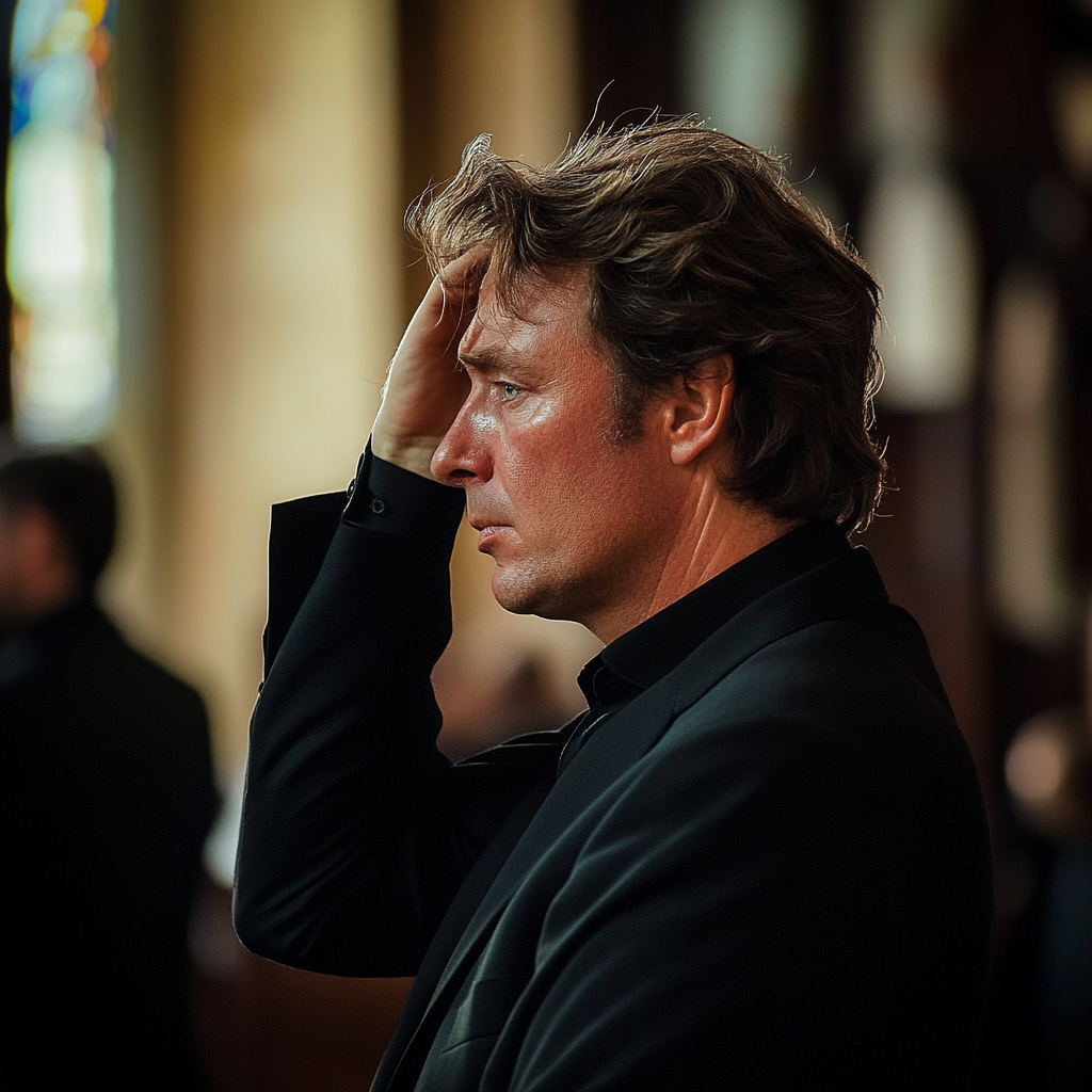 A man holding his head | Source: No source
