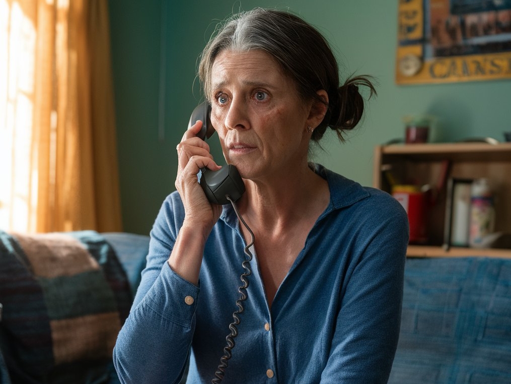 A woman making a call from an apartment | Source: no source