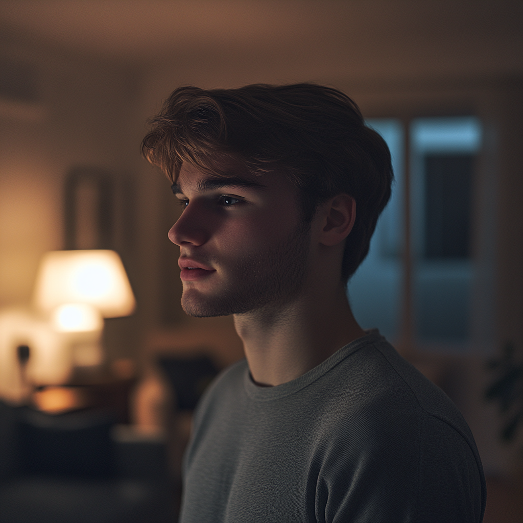 A side profile of a man talking | Source: No source