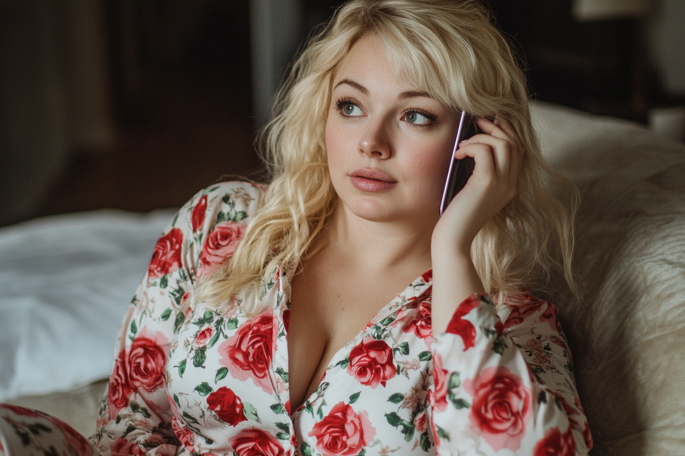 A woman making a phone call | Source: No source