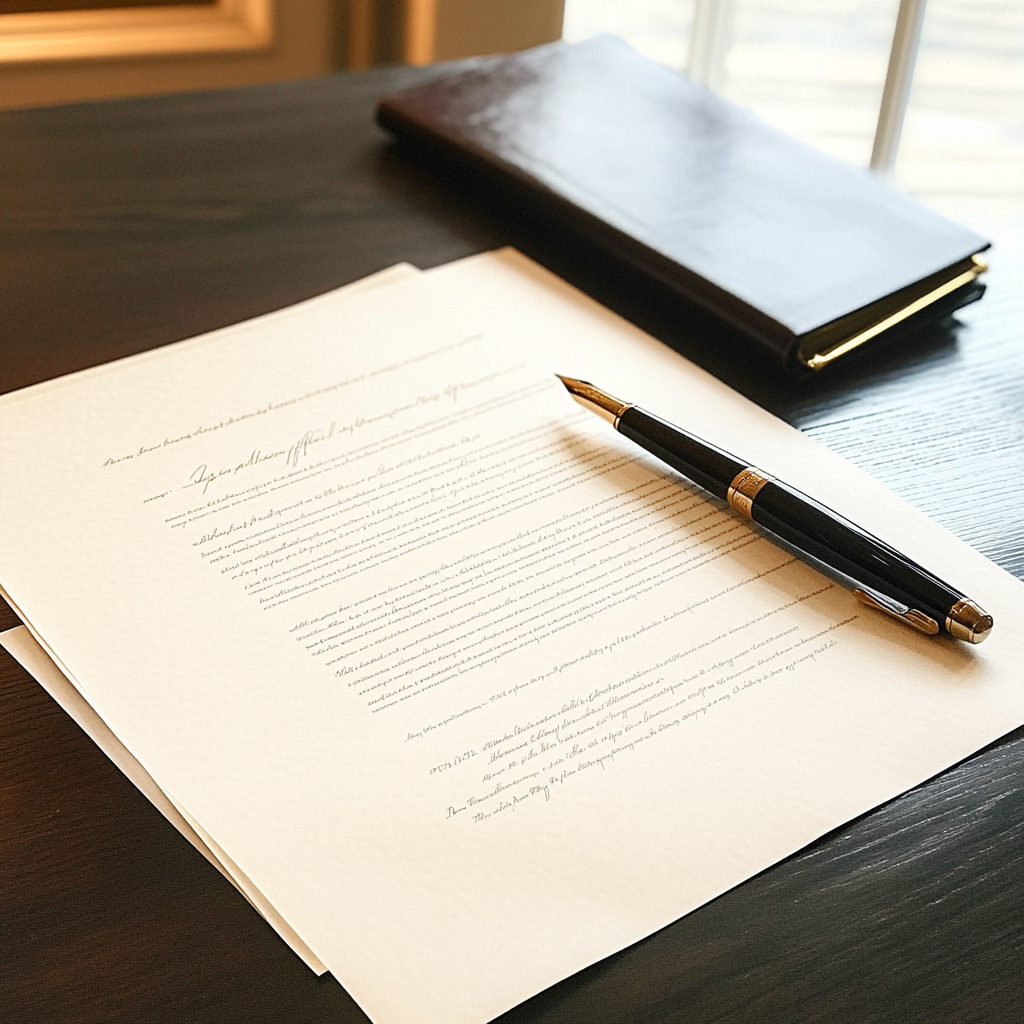 A document on a desk | Source: no source
