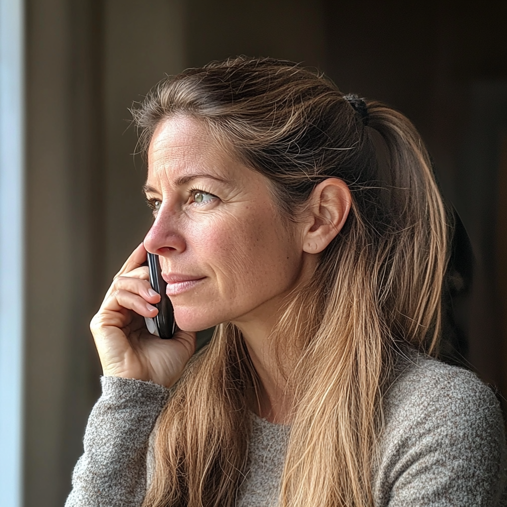 A woman talking on the phone | Source: no source