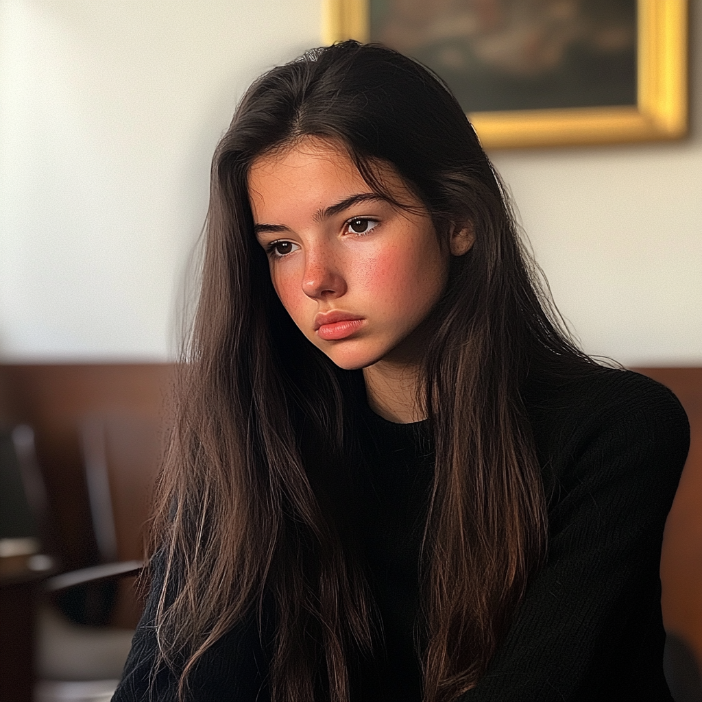 A teenager sitting in an office | Source: No source