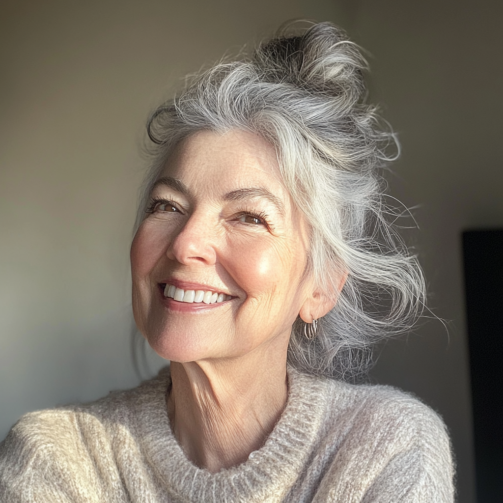 A smiling older woman | Source: no source