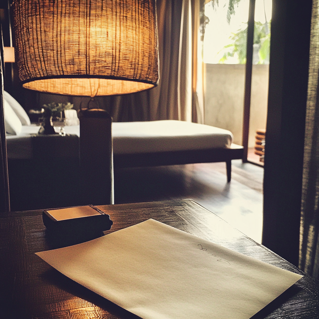 An envelope on a table | Source: no source