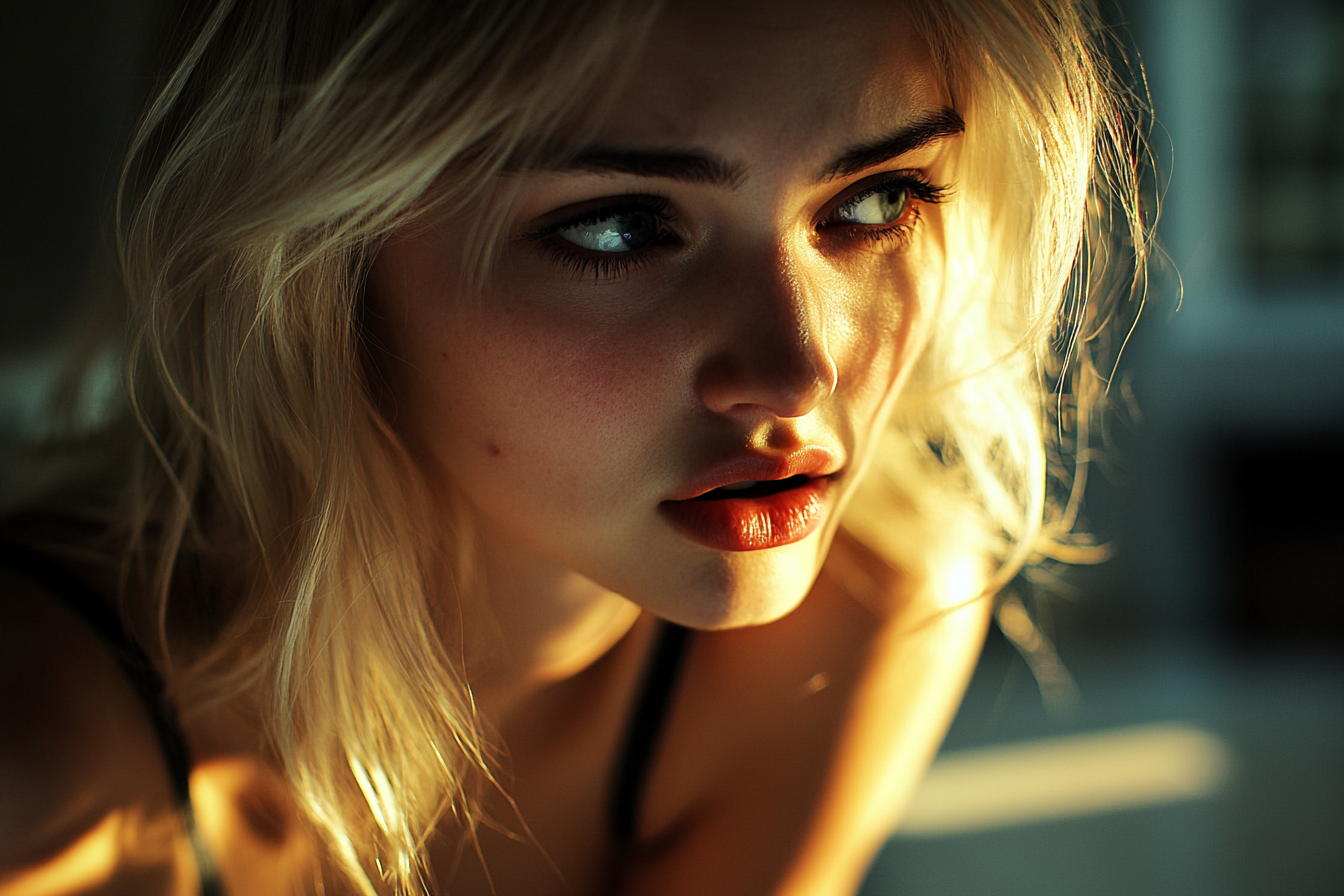 A sad but determined woman | Source: No source