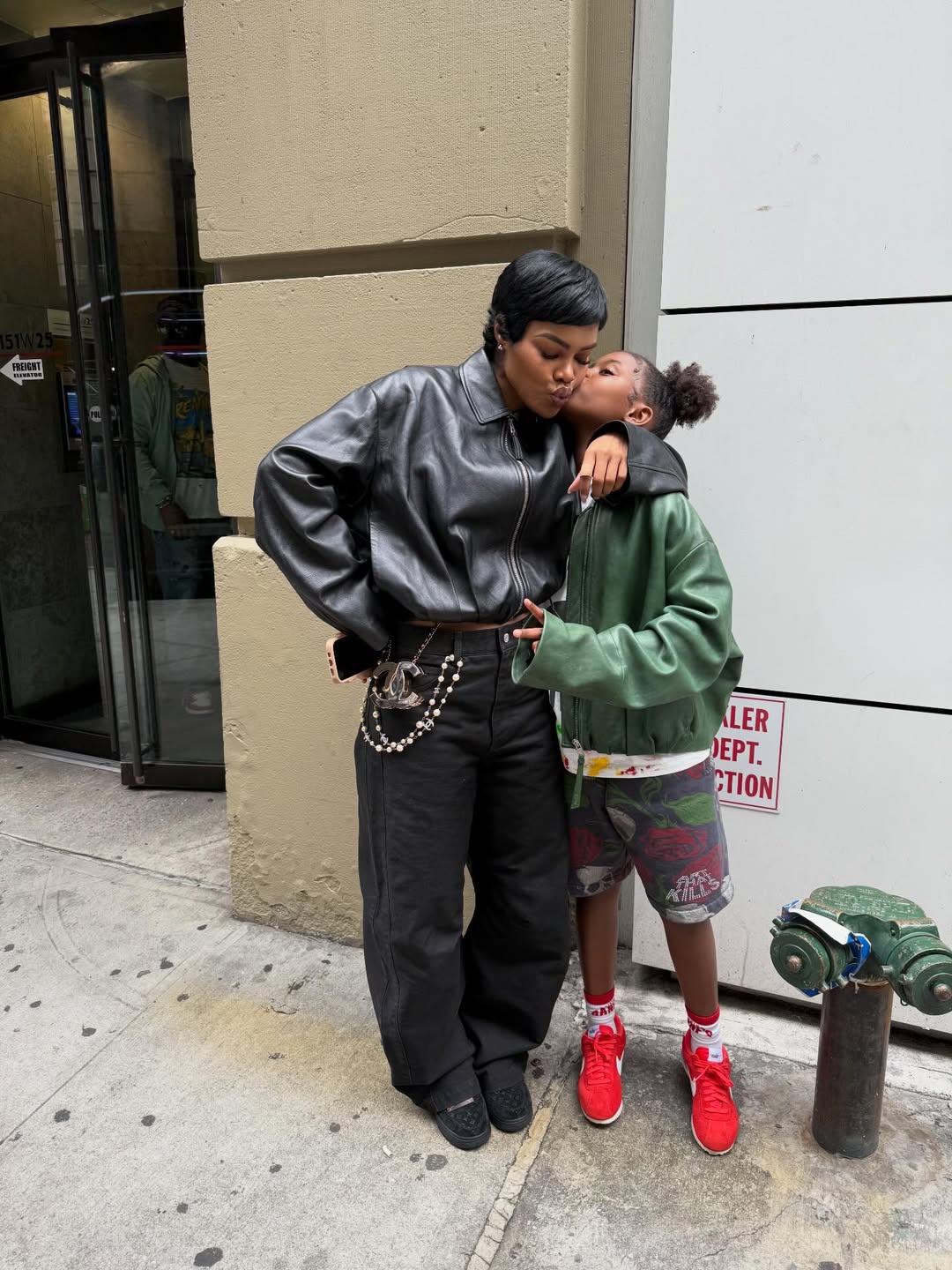 Teyana Taylor and her eldest daughter, Junie Shumpert, from a post dated December 17, 2025 | Source: Instagram/teyanataylor