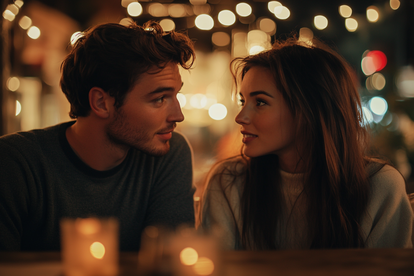 Couple talking while facing each other | Source: No source