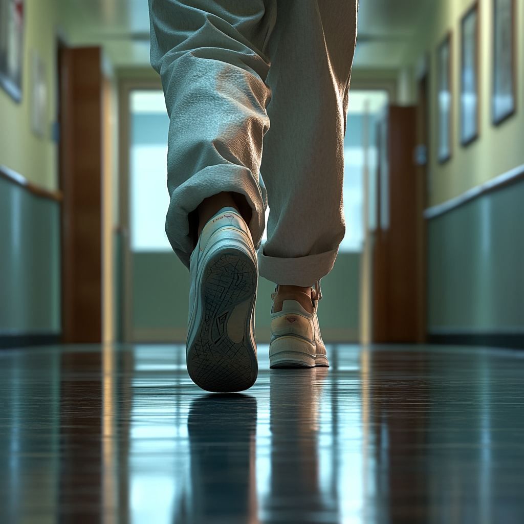 A woman walking into an assistive care facility | Source: No source