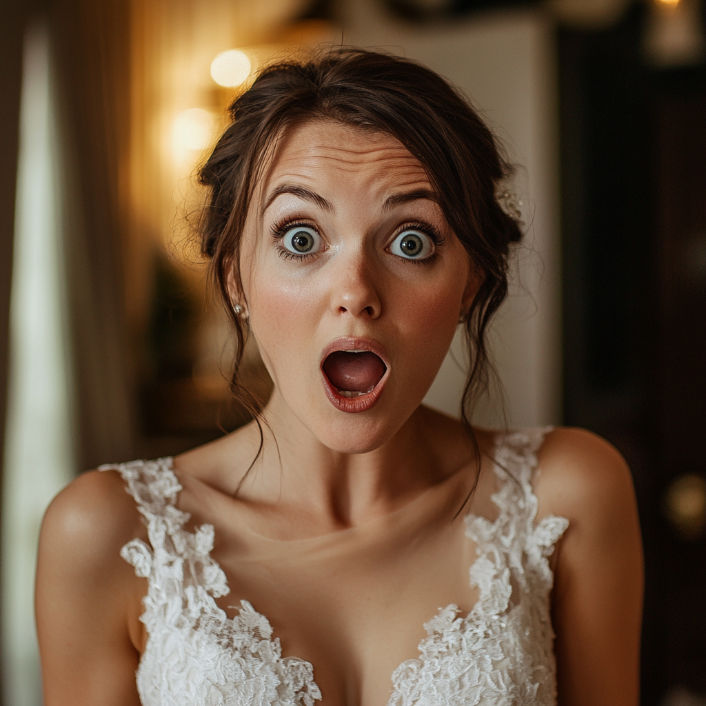 A shocked bride | Source:  no source