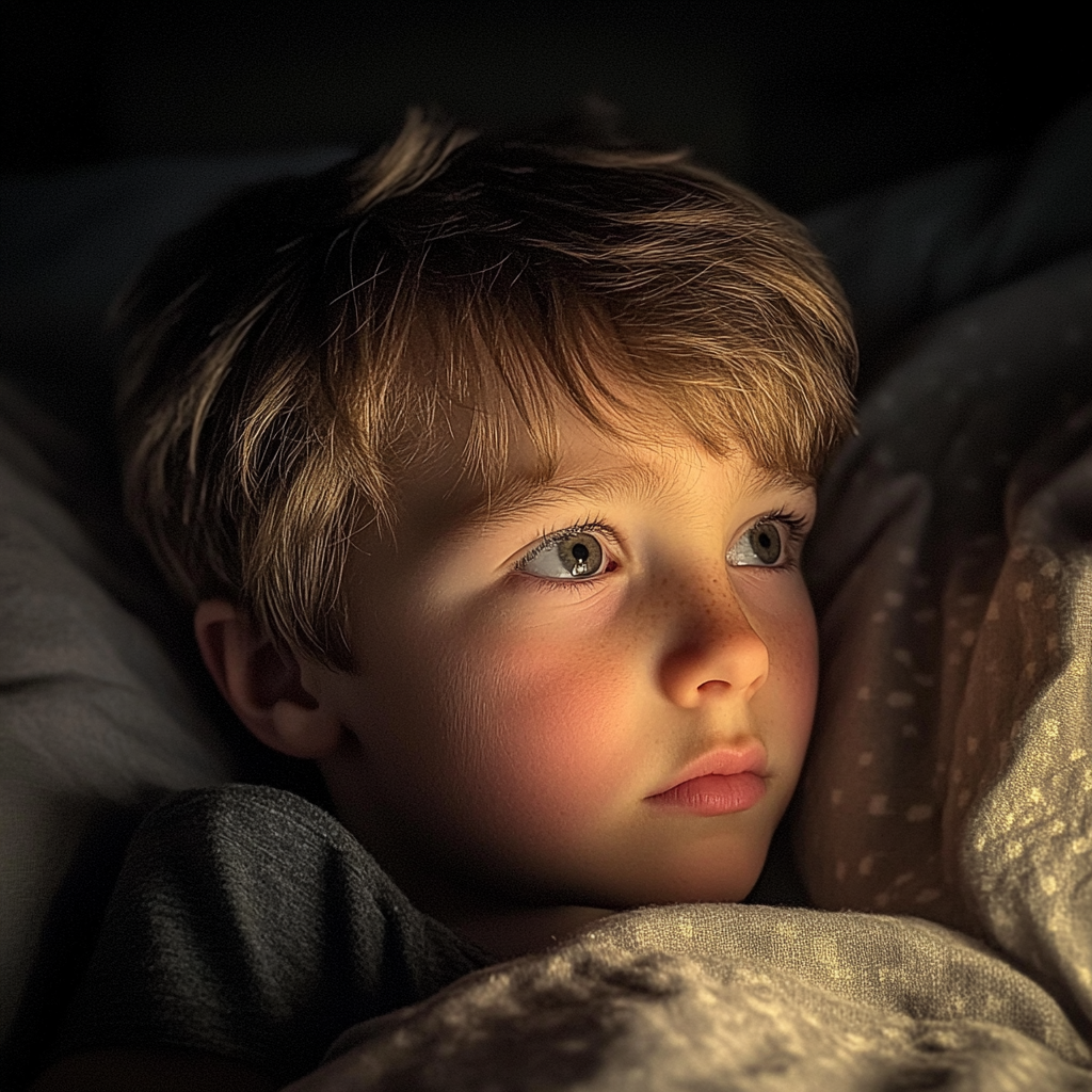 A little boy in his bed | Source: No source