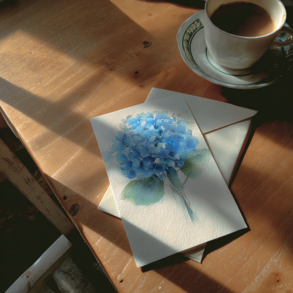 A card on a table | Source: no source