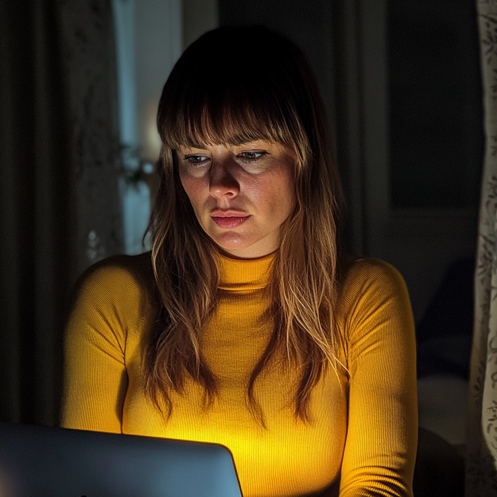 A woman sitting at her laptop | Source: No source
