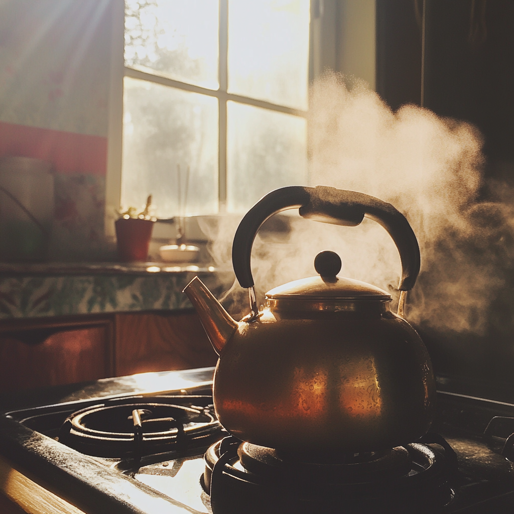 A kettle on a stove | Source: No source