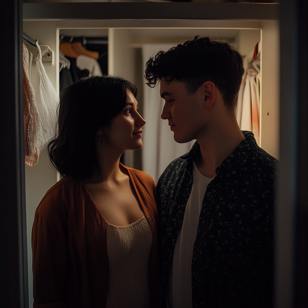 A young couple smiling | Source: no source